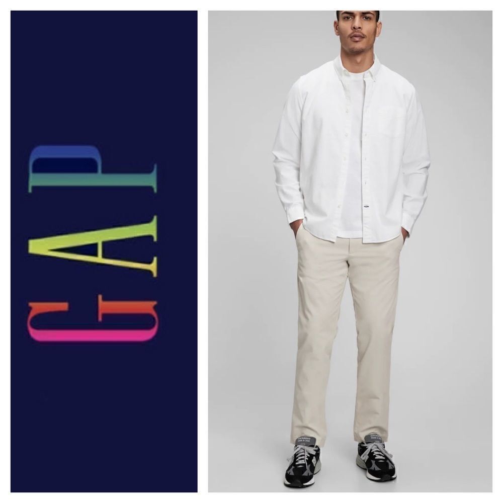 NWT Gap Straight Leg Khakis 38”/30”